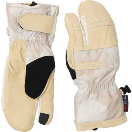 DaKine Fleetwood Trigger Mittens - Waterproof, Insulated, Touchscreen Compatible in Sand Quartz