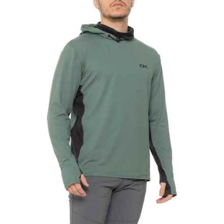 DaKine Full Mission Gaiter Rash Guard Hoodie - UPF 50+ in Dark Forest