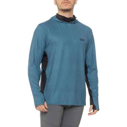 DaKine Full Mission Gaiter Rash Guard Hoodie - UPF 50+ in Teal