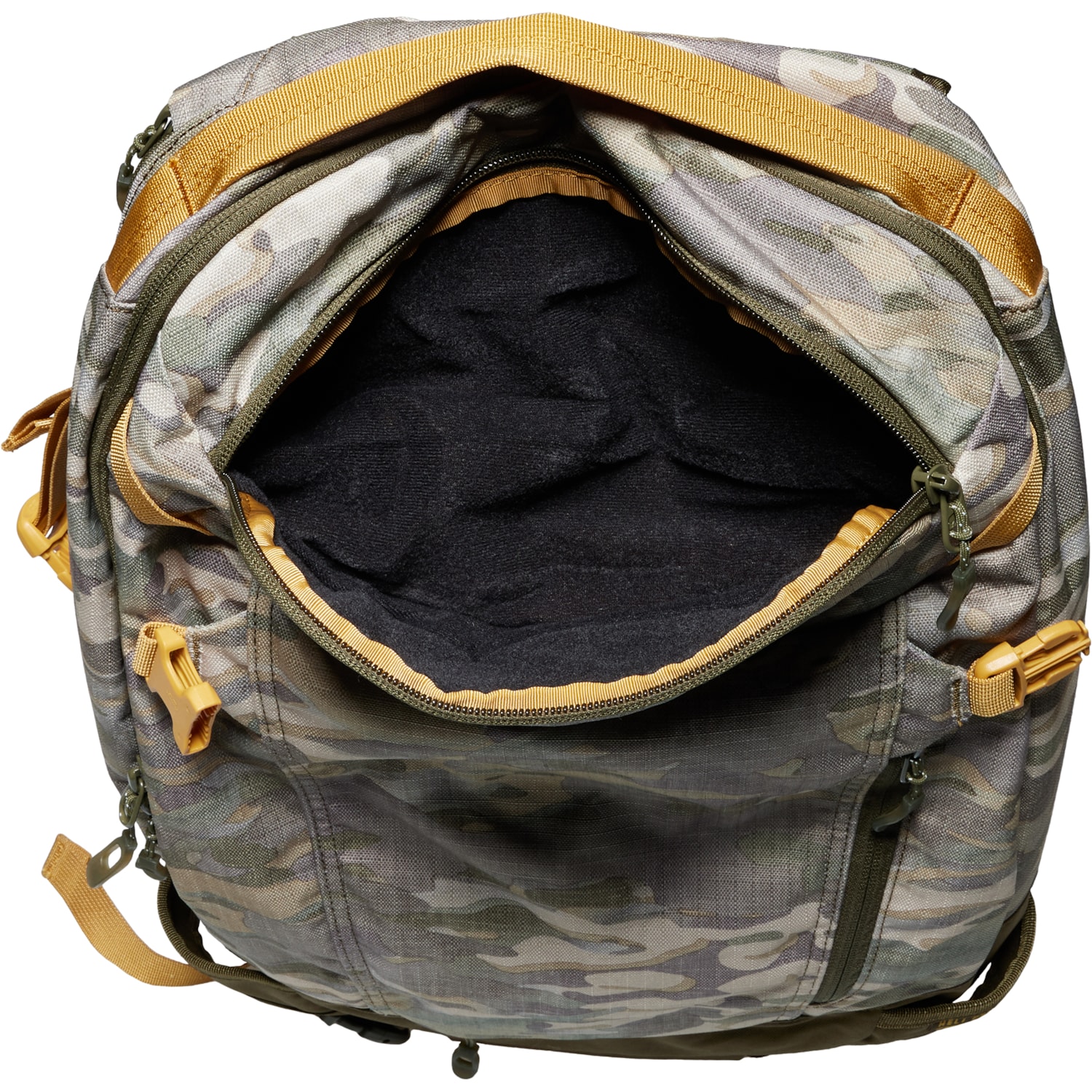 Dakine Camouflage Backpack with Yellow and Brown Accents Dakine Olive Camo Backpack with Orange & Lime Accents main image 4
