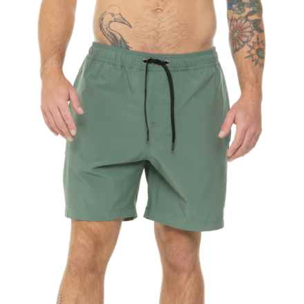 DaKine High-Performance Volley Shorts - UPF 50+, 7.5”, Built-In Liner Shorts in Dark Forest