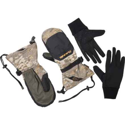 DaKine Leather Scout Mittens - Waterproof, Insulated (For Men) in Vintage Camo