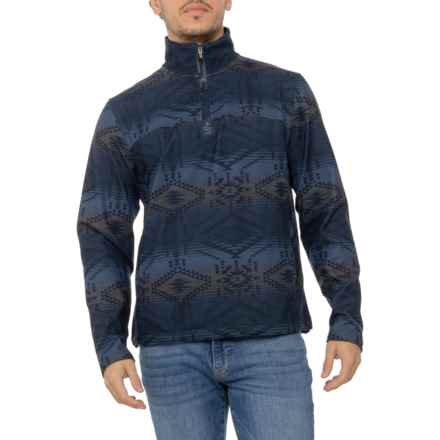 DaKine Luxe Fleece Zip Neck Shirt - Long Sleeve in Blue Combo