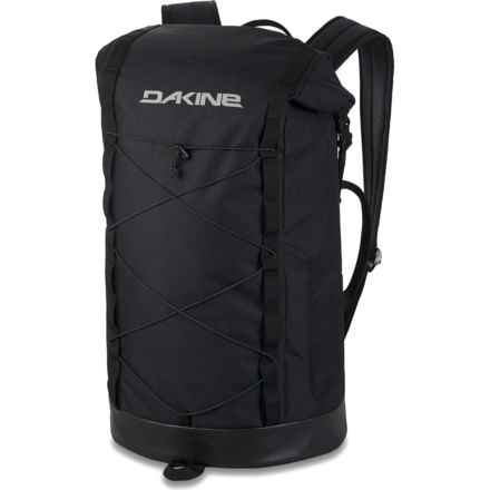 DaKine Mission Surf 35 L Roll-Top Backpack - Black in Black