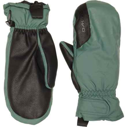 DaKine Nova Short Ski Mittens - Waterproof, Insulated in Dark Forest/Orange