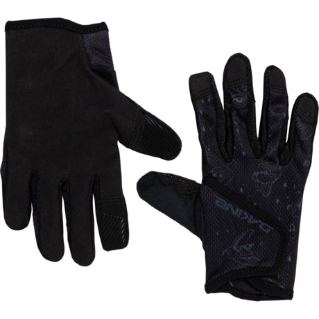 DaKine Prodigy Bike Gloves - Touchscreen Compatible (For Boys and Girls) in Black And White Comic
