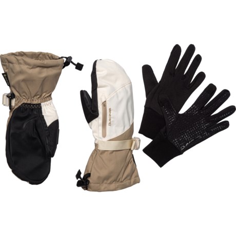 DaKine Sequoia Gore-Tex® Mittens - Waterproof, Insulated, Removable Liner (For Women) in Turtledove/Stone