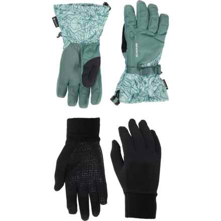 DaKine Sequoia Gore-Tex® Mittens - Waterproof, Insulated, Removable Liner in Poppy Iceberg/White