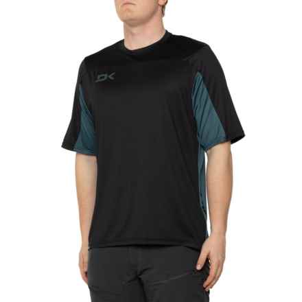 DaKine Syncline Cycling Jersey -  UPF 40+, Short Sleeve in Galactic Blue