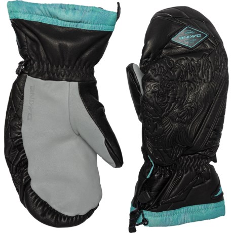 DaKine Team Chris Benchetler Voyager Ski Mittens - Waterproof, Insulated (For Men) in Black/Griffin