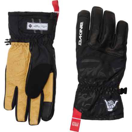 DaKine Team Fillmore Karl Fostvedt Gore-Tex® Short Gloves - Waterproof, Insulated in Black/White