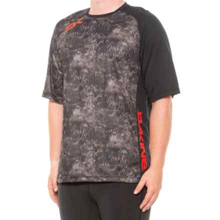 DaKine Thrillium Cycling Jersey - UPF 20+, Elbow Sleeve in Hasher Print