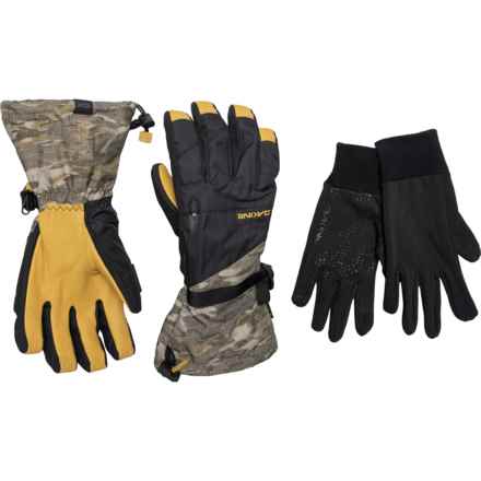 DaKine Titan Gore-Tex® Ski Gloves - Waterproof, Insulated, Leather, Removable Liner (For Men) in Vintage Camo