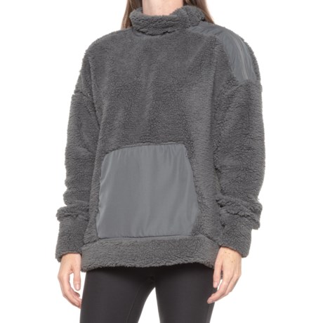 fleece asymmetrical jacket