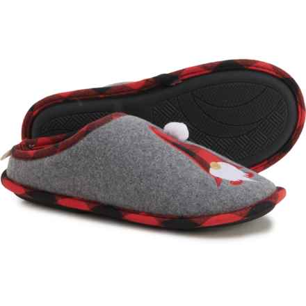 Dakota Fleece Toddlers and Little Boys and Girls Gnome Holiday Slippers in Grey