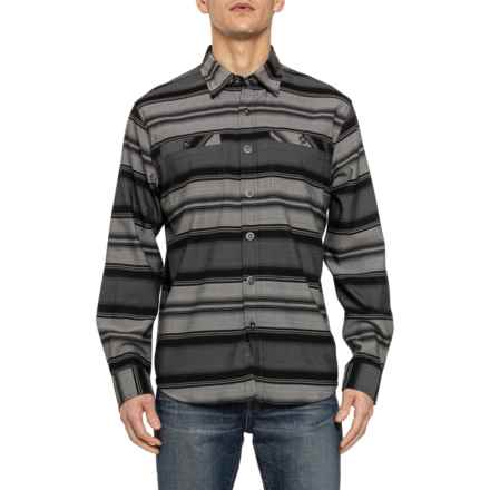 Dakota Grizzly Ace Flannel Shirt - Long Sleeve in Asphalt