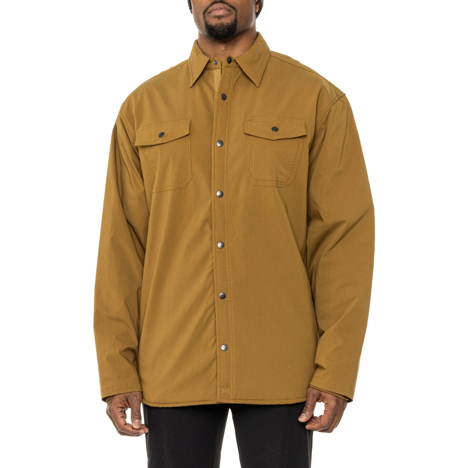 Dakota Grizzly Long Sleeve Nylon Casual Button-Down Shirts for Men for sale