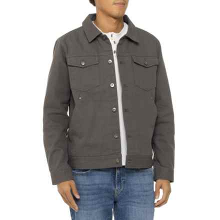 Dakota Grizzly Clay Canvas Jacket - Button Front in Magnet