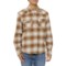 Dakota Grizzly Dutton Snap Front Flannel Shirt - Long Sleeve in Cedar