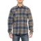 Dakota Grizzly Grant Flannel Shirt - Long Sleeve in Deep Cobalt