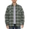 Dakota Grizzly Ivan Snap Front Shirt Jacket - Faux-Fur Lined in Ivy