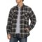 Dakota Grizzly Ivan Snap Front Shirt Jacket in Metal