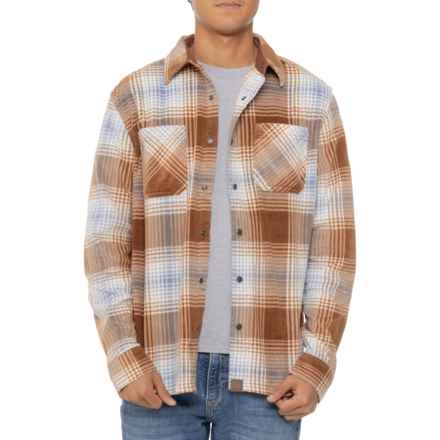 Dakota Grizzly Lars Plaid Flannel Shirt - Long Sleeve in Lava