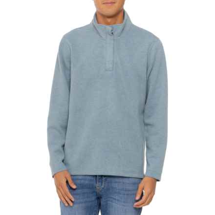 Dakota Grizzly Porter Fleece Zip Neck Shirt - Long Sleeve in Cloud