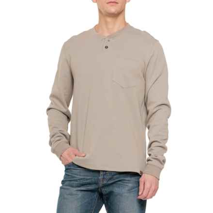 Dakota Grizzly Remy Henley Top - Long Sleeve in Pumice