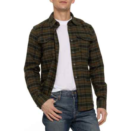 Dakota Grizzly Riley Flannel Shirt - Long Sleeve in Army