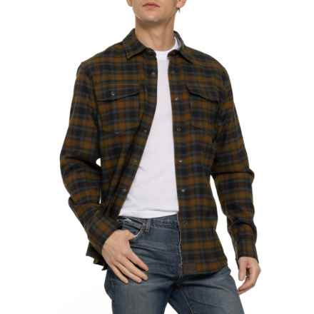 Dakota Grizzly Riley Flannel Shirt - Long Sleeve in Brass