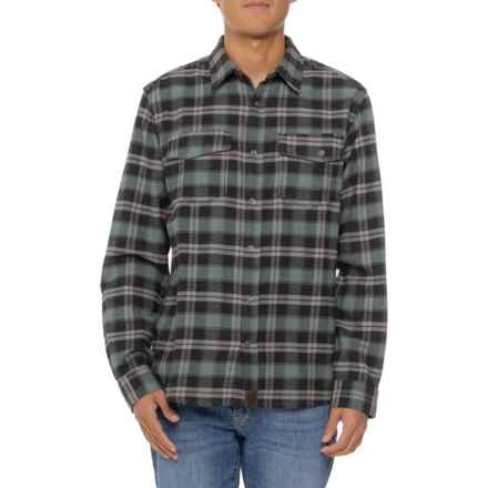 Dakota Grizzly Riley Snap Front Flannel Shirt - Long Sleeve in Pasture