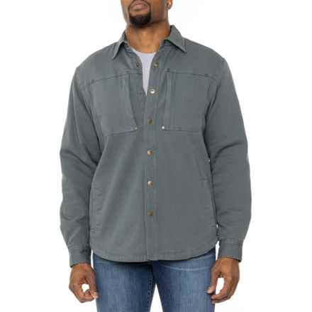 Dakota Grizzly Sergei Plaid Shirt Jacket in Slate