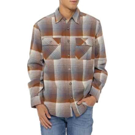 Dakota Grizzly Turk Plaid Flannel Shirt - Long Sleeve in Rusty Nail