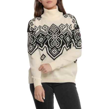 Dale of Norway Falun Sweater - Wool in Off White Black