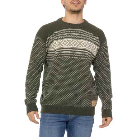 Dale of Norway Valloy Sweater - Wool in Dark Geeen Off White