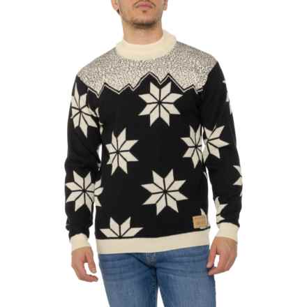 Dale of Norway Winter Star Sweater - Wool in Black Off White