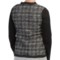 9744H_2 DAMASK Merino-Cotton Plaid Cardigan Sweater - Novelty Trim (For Women)