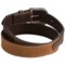 179TY_2 Dan Post Sueded Leather Belt (For Men)