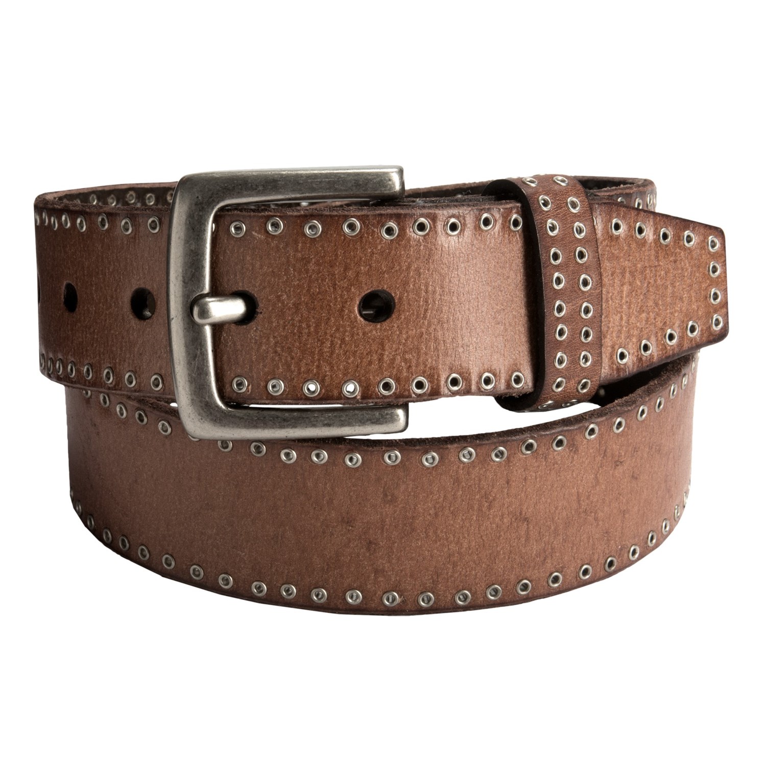 Danbury Grommet-Trim Leather Belt (For Women) - Save 54%