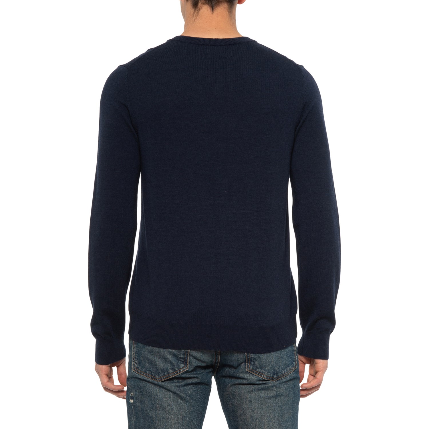 Daniel Hechter Ink-Charcoal V-Neck Pullover Sweater (For Men) - Save 64%