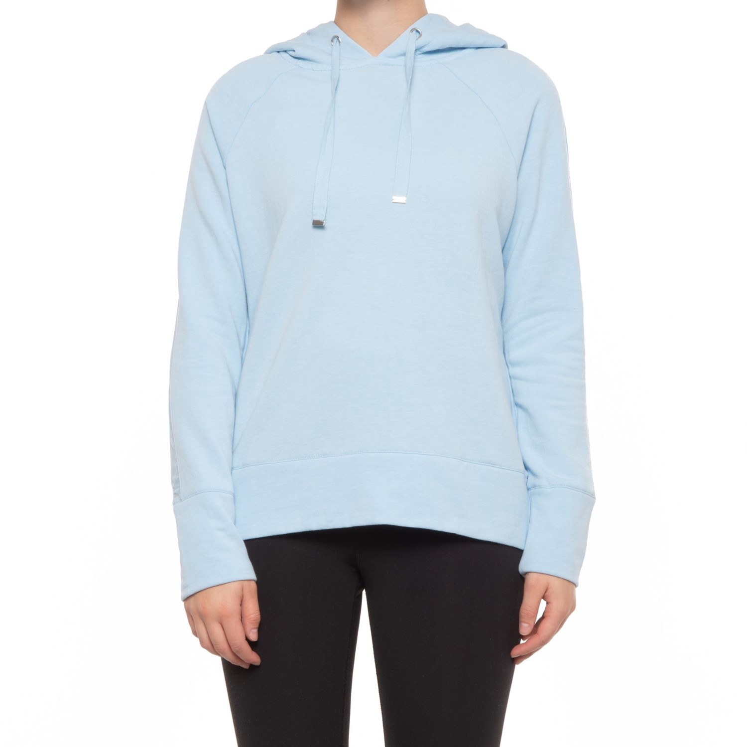 soft blue hoodie