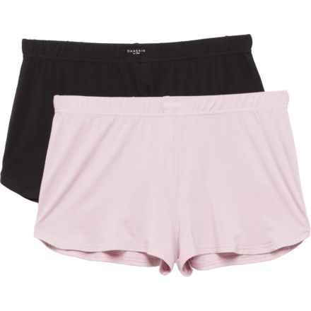 Danskin Dolphin Boxer Shorts - 2-Pack in Black/Lilac