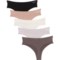 Danskin EcoVero Panties - 5-Pack, Thong in Black/Sugar/Ivory/Taupe/Lilac