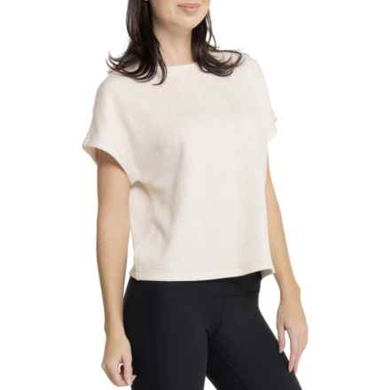 Danskin Luxe T-Shirt - Short Sleeve in Oatmeal Heather