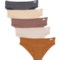 Danskin Seamless Ribbed Panties - 5-Pack, Bikini Brief in Honey Beige/Wild Meadow/Pale Linen/Heather Grey/Go