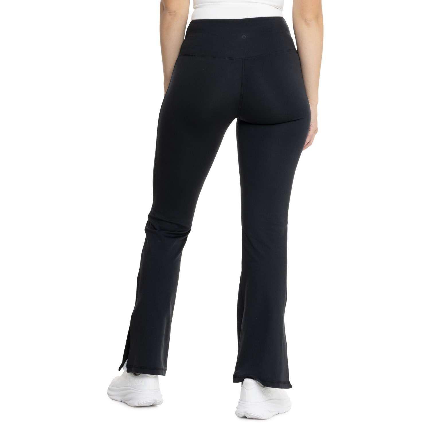 Danskin Pantaloni Da Yoga A Zampa Con Spacchi Laterali – Donna, Vita Alta Con Inserto A V, Tessuto Traspirante – Cucitura Interna 78,7 Cm