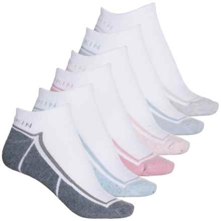 Danskin Speckled Half Cushion No-Show Socks - 6-Pack, Below the Ankle (For Women) in White