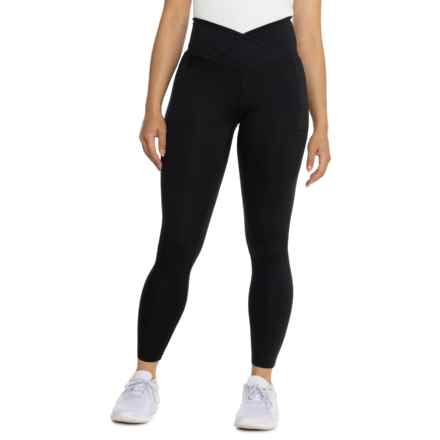 Danskin Studio Cross Waist Leggings in Black Salt