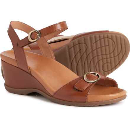 Dansko Arielle Wedge Sandals - Leather (For Women) in Tan